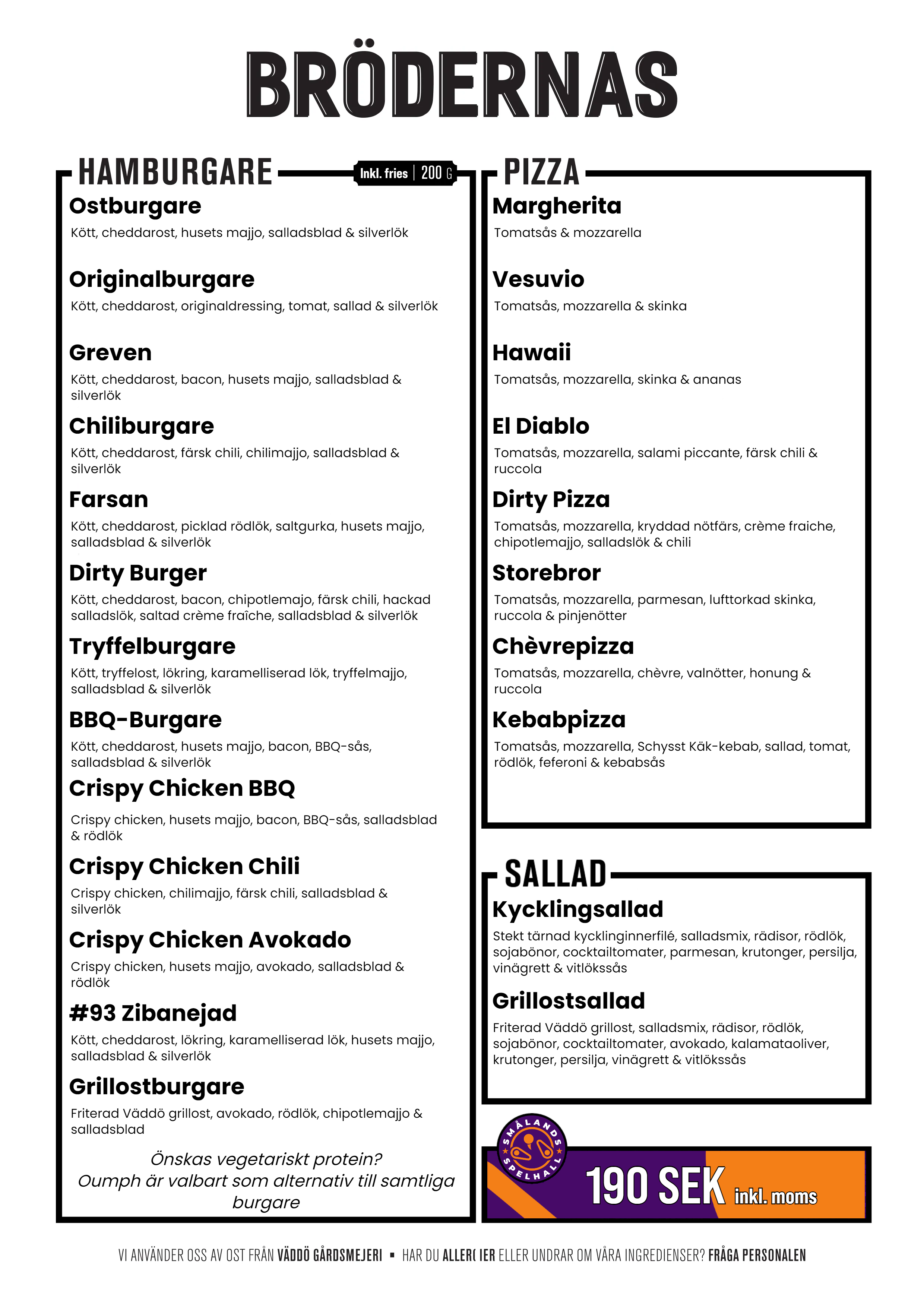 Cateringmeny